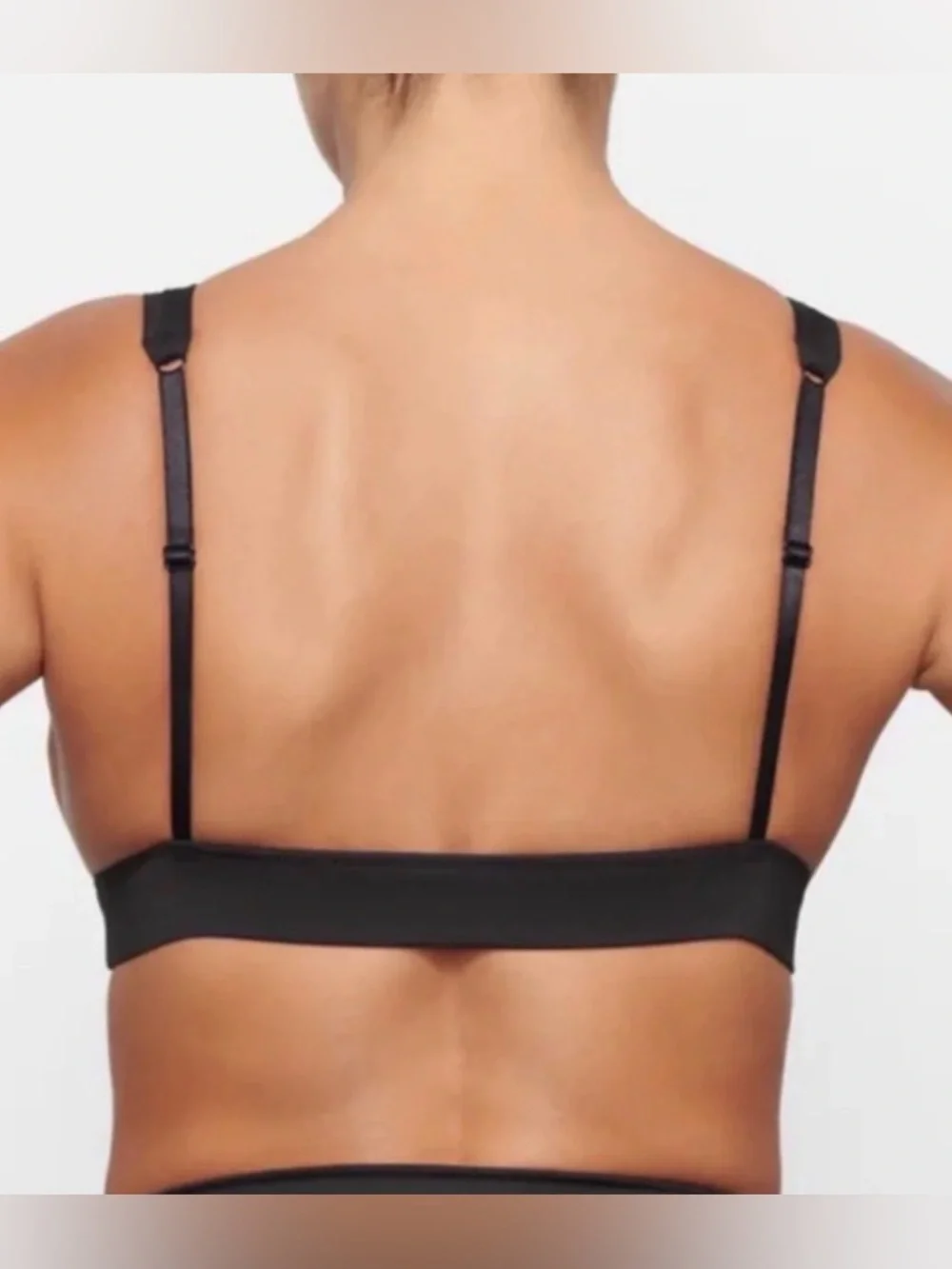 SKIMS XL signature Swim Plunge Bikini Top adjustable strap
